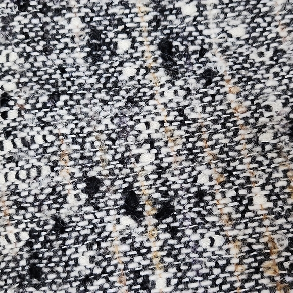 ANNA SUI Tweed Rosette Embellished Peplum Jacket sz 4 Women's - Picture 5 of 8